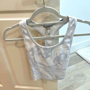 Forever 21 cropped tie dye tank top